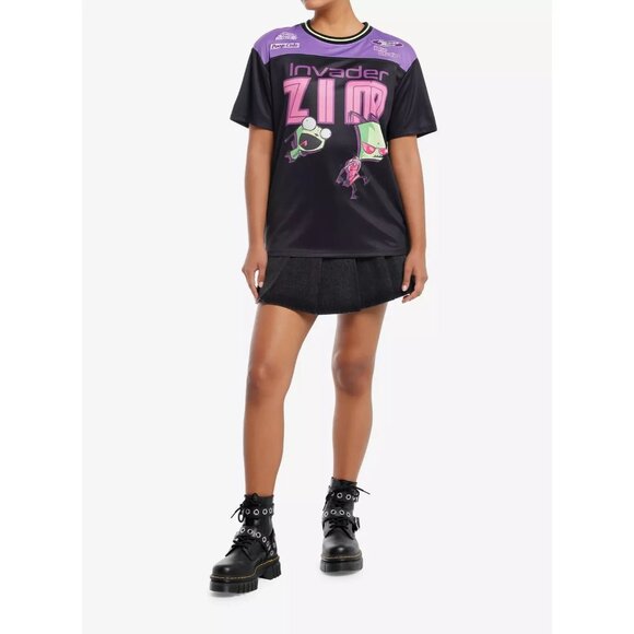Invader Zim GIR & Zim Girls Soccer Jersey LARGE New - Picture 4 of 10